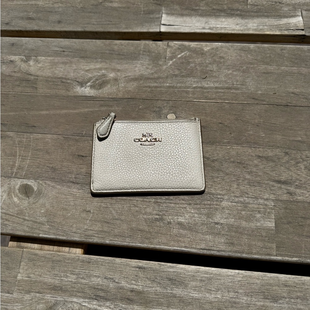 Coach Cream Wristlet